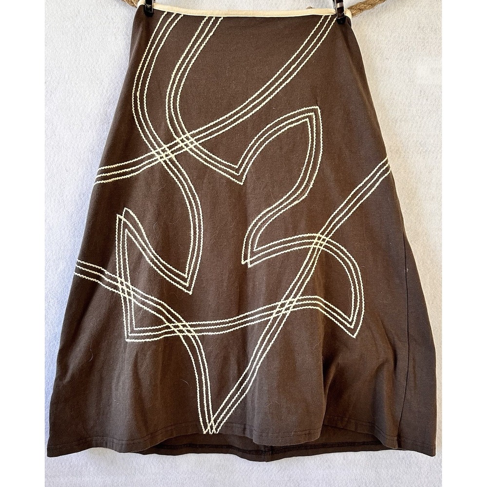 Avatar Embroidered Skirt Festival Hippie Stretch Boho S (26) Phoebe Buffay